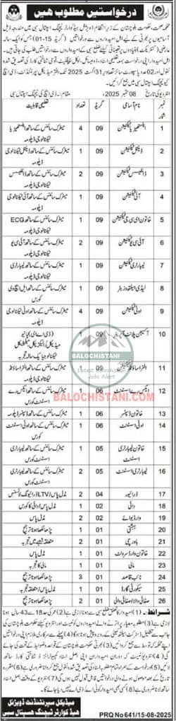 Health Department Sibi Jobs 2025 Advertisement