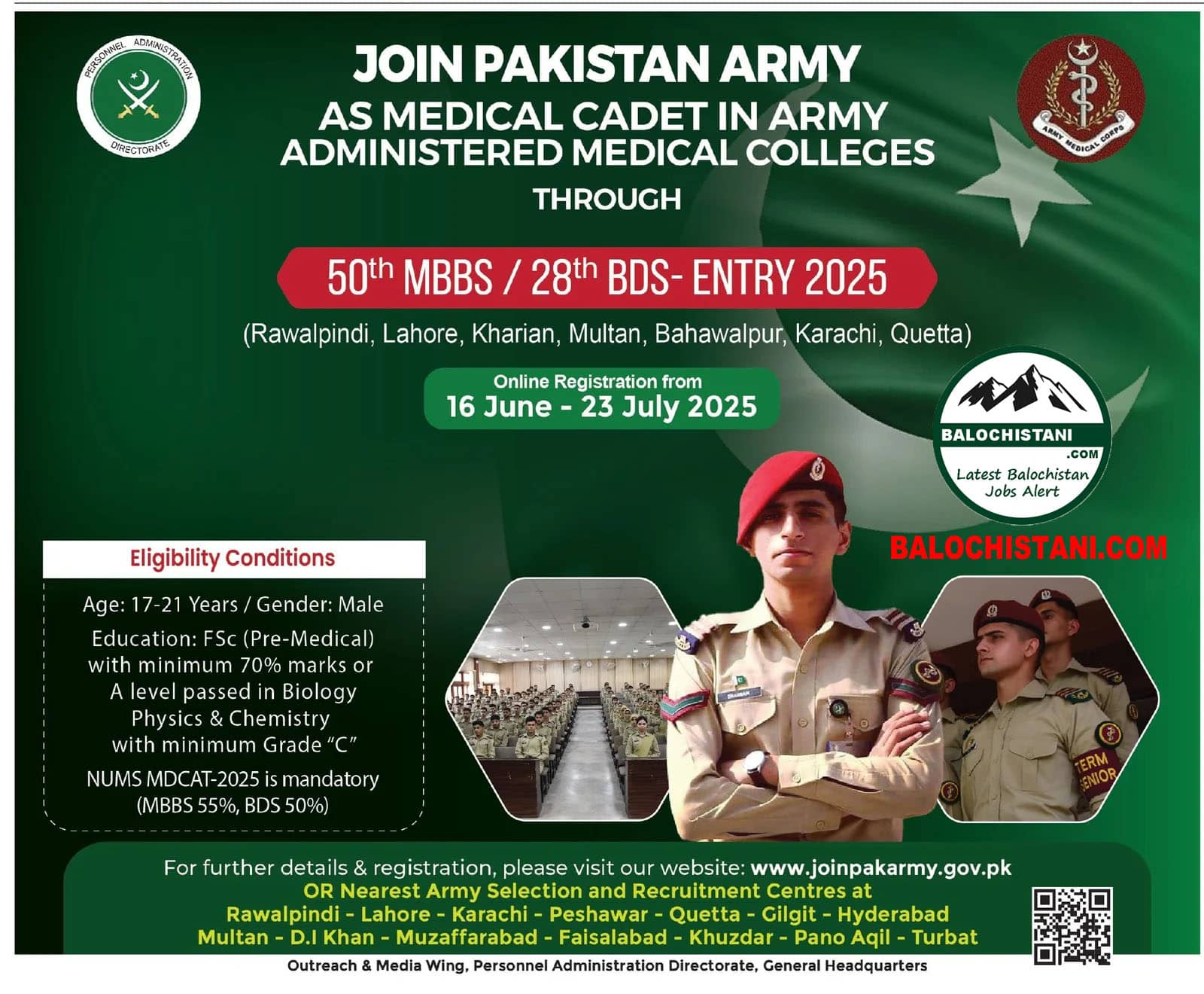 Pak Army Jobs 2025 Advertisement