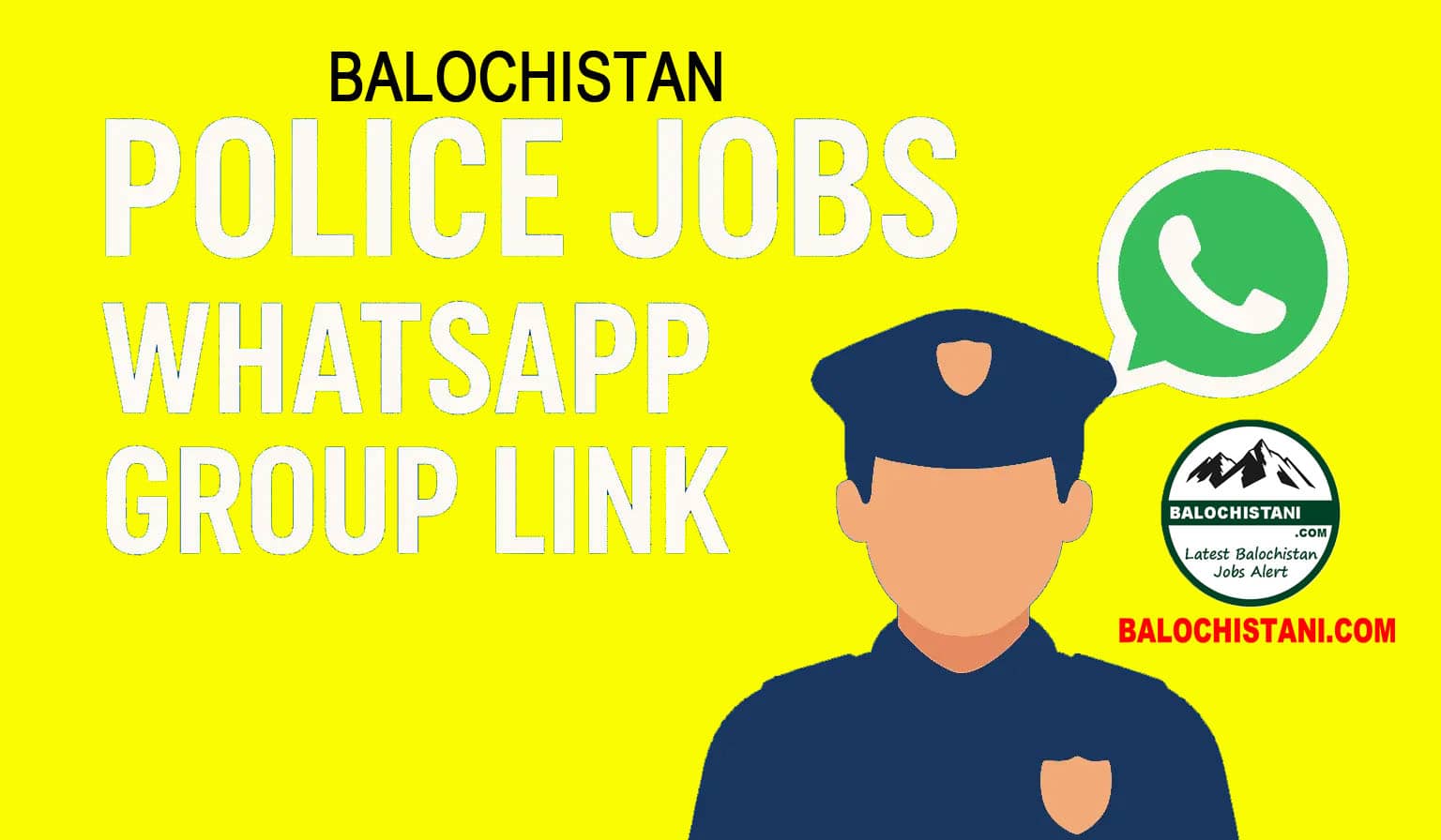 Balochistan Police Jobs WhatsApp Group Link