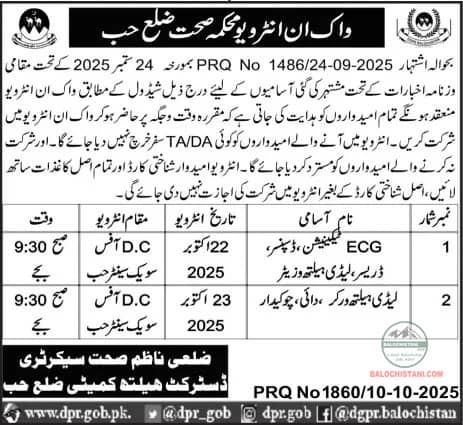 Health Department Hub Test Interview 2025 Advertisement