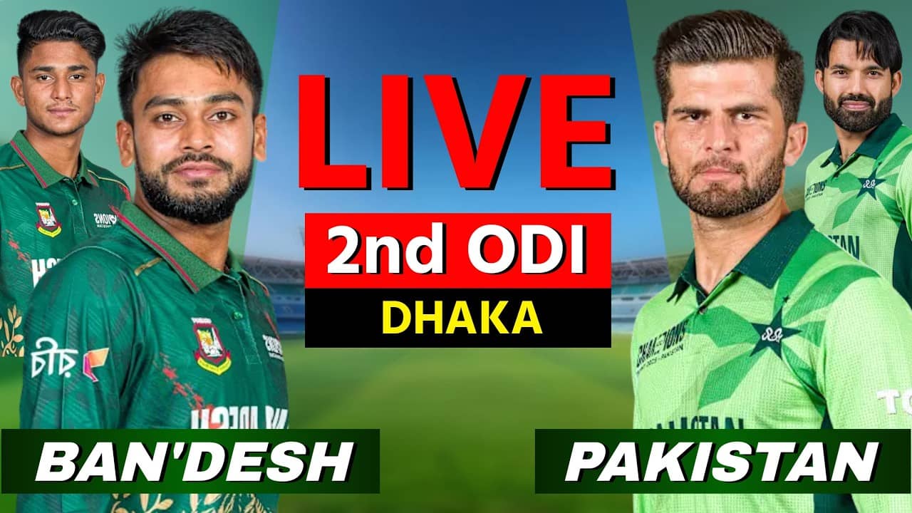 PAK vs BAN 2nd ODI Live Match Today